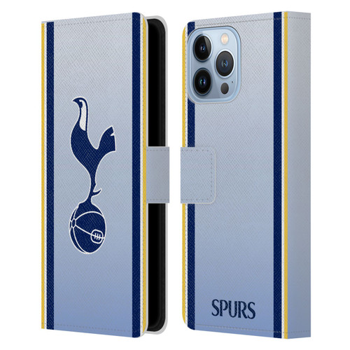 Tottenham Hotspur F.C. 2024/25 Badge Kit Away Leather Book Wallet Case Cover For Apple iPhone 13 Pro Max