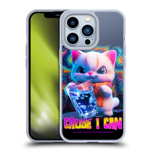 D.S. Valori Kitty And Puppy Kitty Cause I Can Soft Gel Case for Apple iPhone 13 Pro
