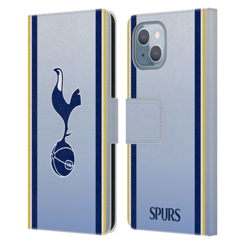 Tottenham Hotspur F.C. 2024/25 Badge Kit Away Leather Book Wallet Case Cover For Apple iPhone 14