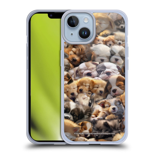 D.S. Valori Kitty And Puppy Puppy Dreams Soft Gel Case for Apple iPhone 14
