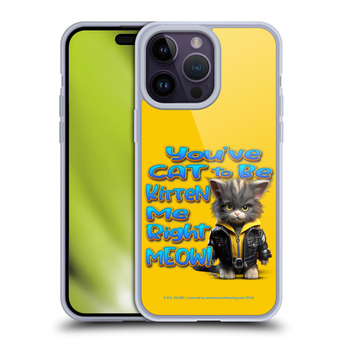 D.S. Valori Kitty And Puppy You've Cat To Be Kitten Me Soft Gel Case for Apple iPhone 14 Pro Max