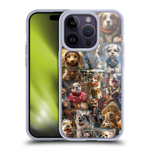 D.S. Valori Kitty And Puppy Puppy Kingdom Soft Gel Case for Apple iPhone 14 Pro