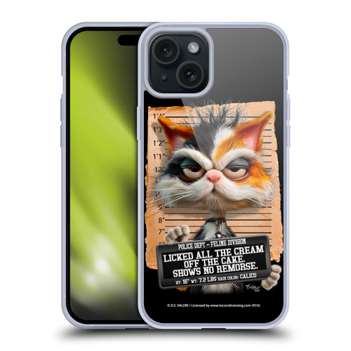 D.S. Valori Kitty And Puppy Kitty Licked The Cream Soft Gel Case for Apple iPhone 15 Plus