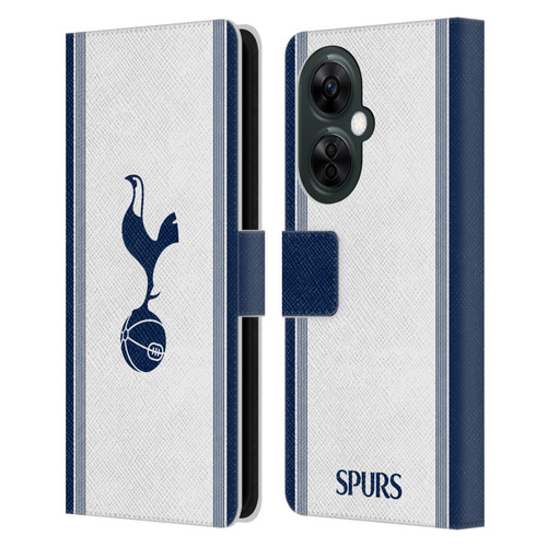 Tottenham Hotspur F.C. 2024/25 Badge Kit Home Leather Book Wallet Case Cover For OnePlus Nord CE 3 Lite 5G