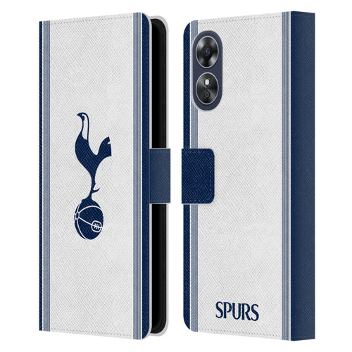 Tottenham Hotspur F.C. 2024/25 Badge Kit Home Leather Book Wallet Case Cover For OPPO A17