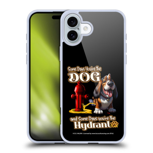 D.S. Valori Kitty And Puppy Some Days You're The Dog Soft Gel Case for Apple iPhone 16 Plus