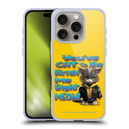D.S. Valori Kitty And Puppy You've Cat To Be Kitten Me Soft Gel Case for Apple iPhone 16 Pro