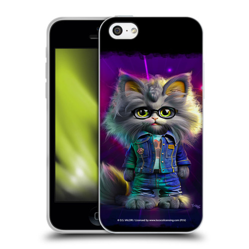 D.S. Valori Kitty And Puppy Kitty In Jeans Soft Gel Case for Apple iPhone 5c