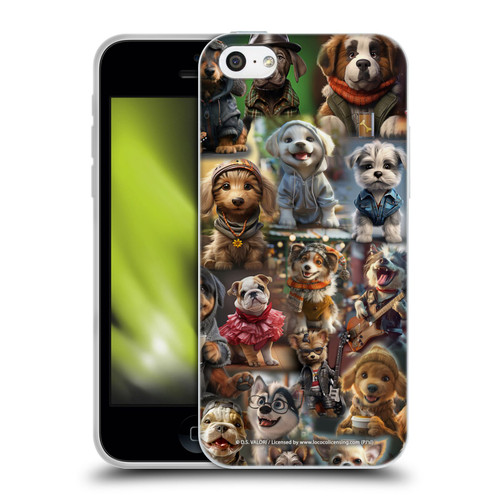 D.S. Valori Kitty And Puppy Puppy Kingdom Soft Gel Case for Apple iPhone 5c