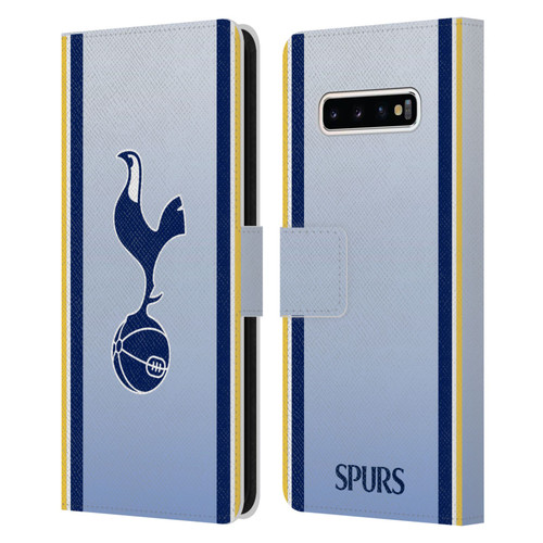 Tottenham Hotspur F.C. 2024/25 Badge Kit Away Leather Book Wallet Case Cover For Samsung Galaxy S10+ / S10 Plus