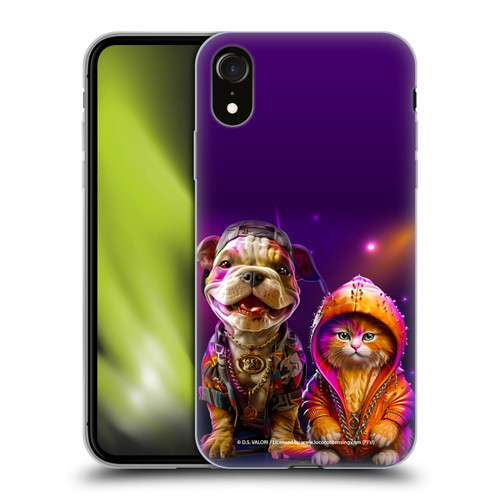 D.S. Valori Kitty And Puppy Hip Hop Pals Soft Gel Case for Apple iPhone XR