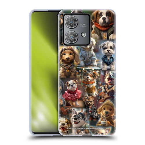 D.S. Valori Kitty And Puppy Puppy Kingdom Soft Gel Case for Motorola Edge 40 Neo 5G