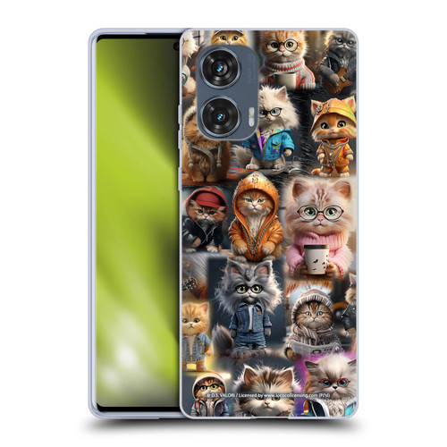 D.S. Valori Kitty And Puppy Kitty Kingdom Soft Gel Case for Motorola Edge 50 Fusion