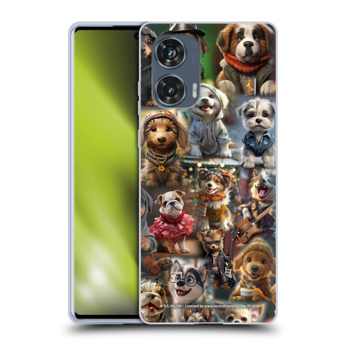 D.S. Valori Kitty And Puppy Puppy Kingdom Soft Gel Case for Motorola Edge 50 Fusion