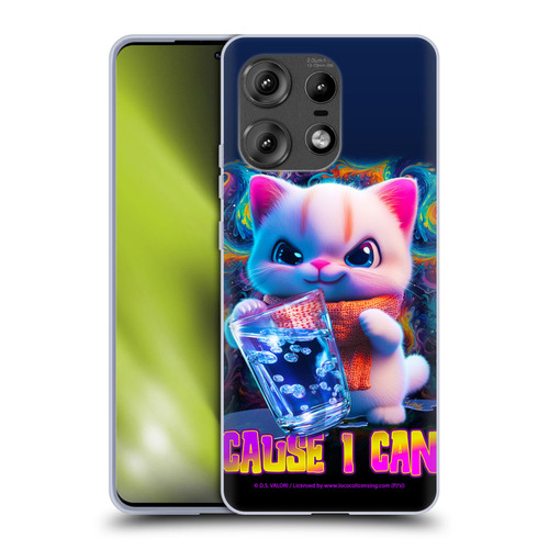D.S. Valori Kitty And Puppy Kitty Cause I Can Soft Gel Case for Motorola Edge 50 Pro