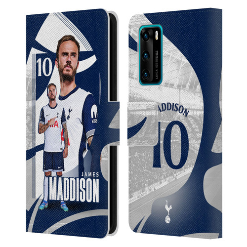 Tottenham Hotspur F.C. 2024/25 First Team James Maddison Leather Book Wallet Case Cover For Huawei P40 5G