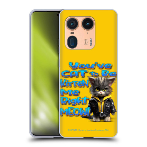 D.S. Valori Kitty And Puppy You've Cat To Be Kitten Me Soft Gel Case for Motorola Edge 50 Ultra/X50 Ultra