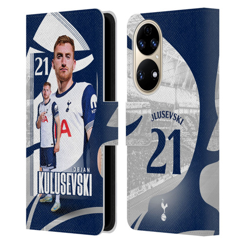 Tottenham Hotspur F.C. 2024/25 First Team Dejan Kulusevski Leather Book Wallet Case Cover For Huawei P50