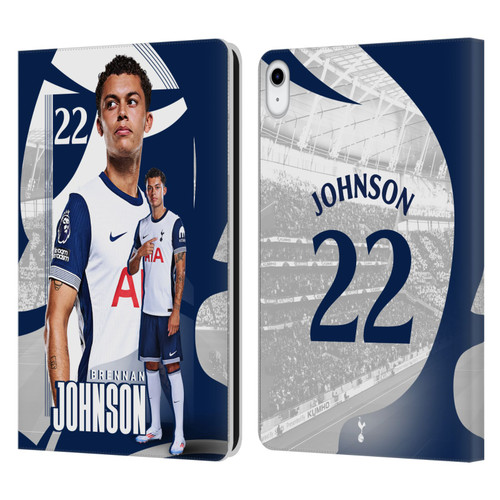 Tottenham Hotspur F.C. 2024/25 First Team Brennan Johnson Leather Book Wallet Case Cover For Apple iPad 10.9 2022/2025