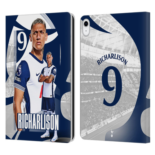 Tottenham Hotspur F.C. 2024/25 First Team Richarlison Leather Book Wallet Case Cover For Apple iPad 10.9 2022/2025