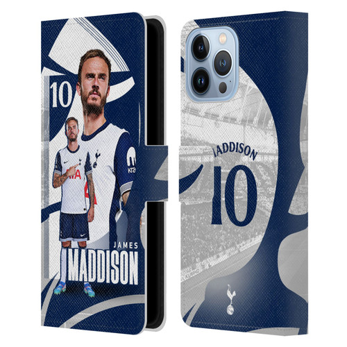 Tottenham Hotspur F.C. 2024/25 First Team James Maddison Leather Book Wallet Case Cover For Apple iPhone 13 Pro Max