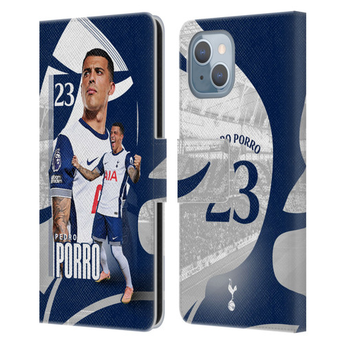 Tottenham Hotspur F.C. 2024/25 First Team Pedro Porro Leather Book Wallet Case Cover For Apple iPhone 14