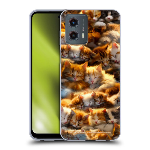 D.S. Valori Kitty And Puppy Kitty Dreams Soft Gel Case for Motorola Moto G (2023)