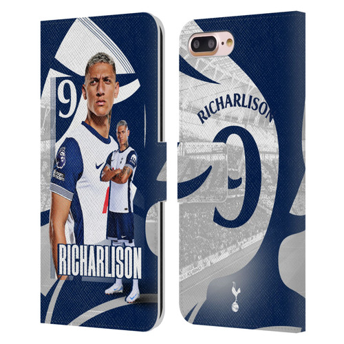 Tottenham Hotspur F.C. 2024/25 First Team Richarlison Leather Book Wallet Case Cover For Apple iPhone 7 Plus / iPhone 8 Plus