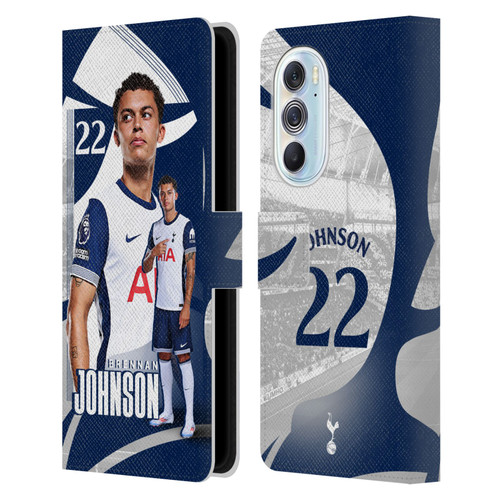 Tottenham Hotspur F.C. 2024/25 First Team Brennan Johnson Leather Book Wallet Case Cover For Motorola Edge X30