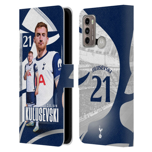 Tottenham Hotspur F.C. 2024/25 First Team Dejan Kulusevski Leather Book Wallet Case Cover For Motorola Moto G60 / Moto G40 Fusion