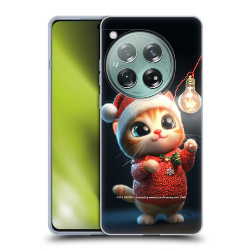 D.S. Valori Kitty And Puppy Kitty Christmas Light Soft Gel Case for OnePlus 12