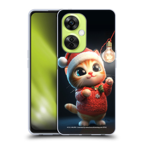 D.S. Valori Kitty And Puppy Kitty Christmas Light Soft Gel Case for OnePlus Nord CE 3 Lite 5G
