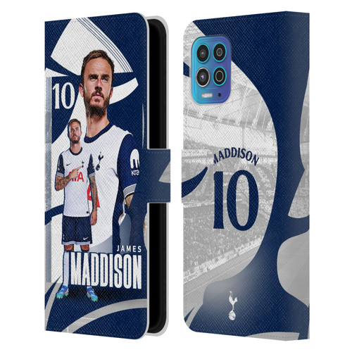 Tottenham Hotspur F.C. 2024/25 First Team James Maddison Leather Book Wallet Case Cover For Motorola Moto G100