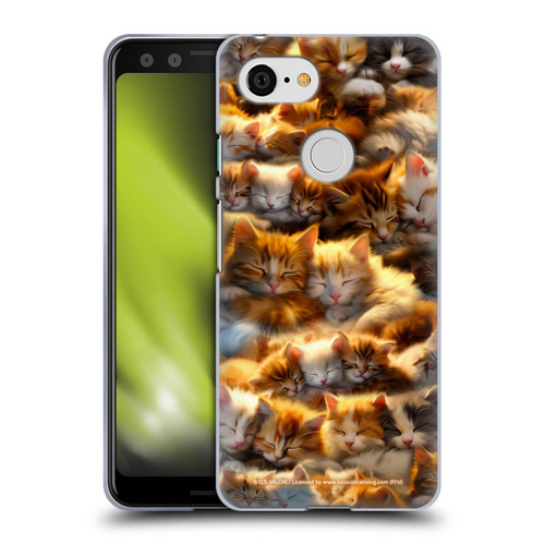 D.S. Valori Kitty And Puppy Kitty Dreams Soft Gel Case for Google Pixel 3