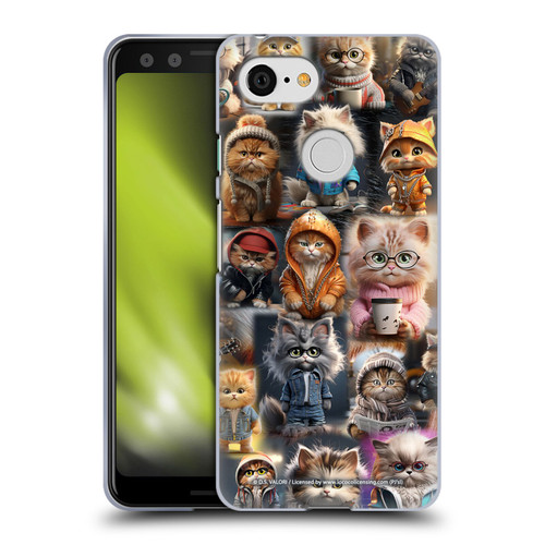 D.S. Valori Kitty And Puppy Kitty Kingdom Soft Gel Case for Google Pixel 3