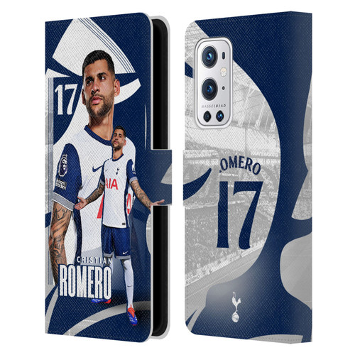 Tottenham Hotspur F.C. 2024/25 First Team Cristian Romero Leather Book Wallet Case Cover For OnePlus 9 Pro