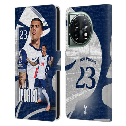 Tottenham Hotspur F.C. 2024/25 First Team Pedro Porro Leather Book Wallet Case Cover For OnePlus 11 5G
