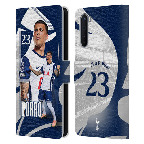 Tottenham Hotspur F.C. 2024/25 First Team Pedro Porro Leather Book Wallet Case Cover For OnePlus Nord 5G