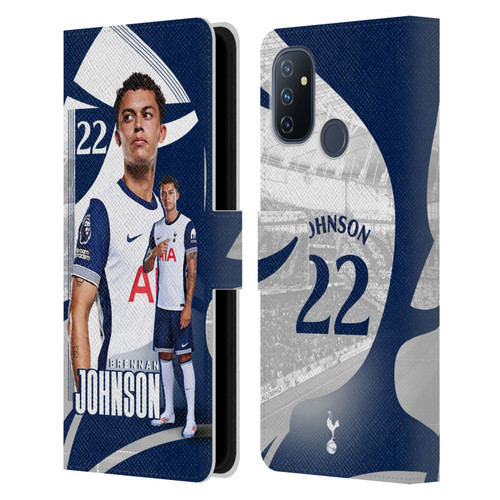 Tottenham Hotspur F.C. 2024/25 First Team Brennan Johnson Leather Book Wallet Case Cover For OnePlus Nord N100