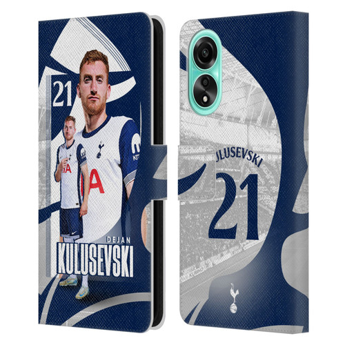 Tottenham Hotspur F.C. 2024/25 First Team Dejan Kulusevski Leather Book Wallet Case Cover For OPPO A78 4G
