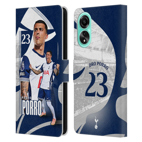 Tottenham Hotspur F.C. 2024/25 First Team Pedro Porro Leather Book Wallet Case Cover For OPPO A78 4G