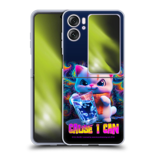 D.S. Valori Kitty And Puppy Kitty Cause I Can Soft Gel Case for OPPO Find N2 Flip