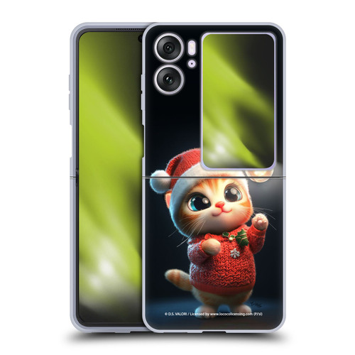 D.S. Valori Kitty And Puppy Kitty Christmas Light Soft Gel Case for OPPO Find N2 Flip