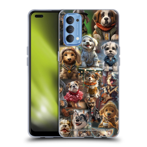 D.S. Valori Kitty And Puppy Puppy Kingdom Soft Gel Case for OPPO Reno 4 5G