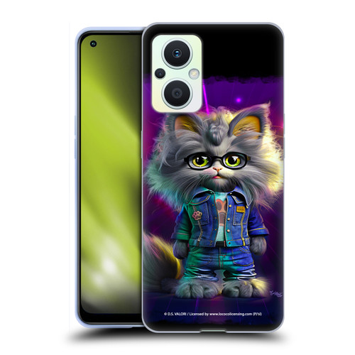 D.S. Valori Kitty And Puppy Kitty In Jeans Soft Gel Case for OPPO Reno8 Lite