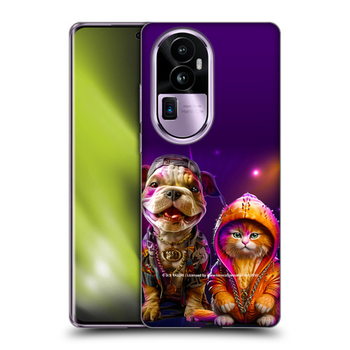 D.S. Valori Kitty And Puppy Hip Hop Pals Soft Gel Case for OPPO Reno10 Pro+