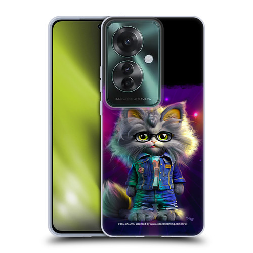 D.S. Valori Kitty And Puppy Kitty In Jeans Soft Gel Case for OPPO Reno11 F 5G / F25 Pro 5G