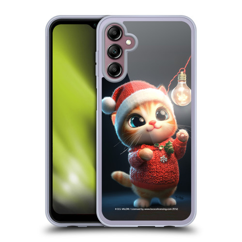 D.S. Valori Kitty And Puppy Kitty Christmas Light Soft Gel Case for Samsung Galaxy A14 5G