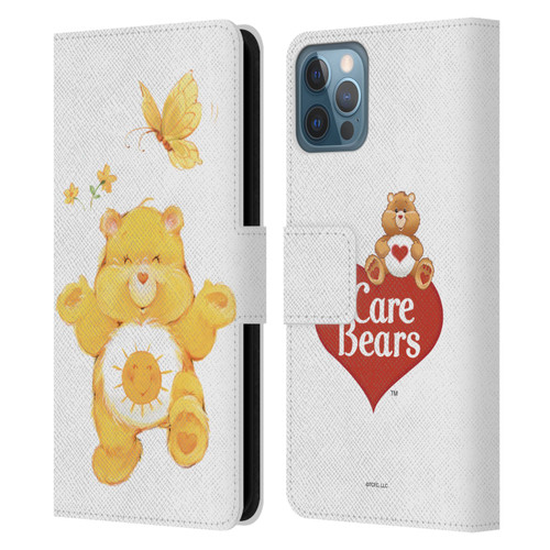 Care Bears Classic Funshine Leather Book Wallet Case Cover For Apple iPhone 12 / iPhone 12 Pro