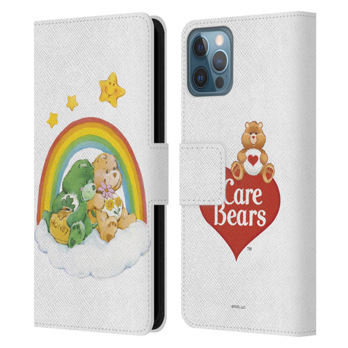 Care Bears Classic Rainbow 2 Leather Book Wallet Case Cover For Apple iPhone 12 / iPhone 12 Pro